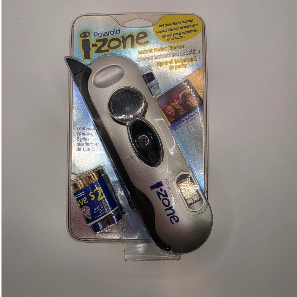 Polaroid i-Zone Instant Pocket Camera Silver Vintage 2001 New Sealed 0108-1-13-1